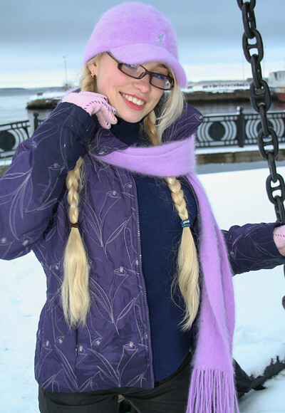 Model Olya N in Olya On the Snow